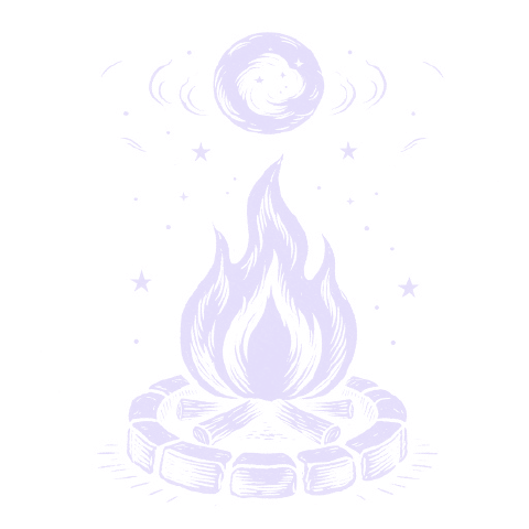 Engraving of bonfire, a dream symbol